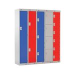 Express Std Locker 3 Door Grey/Blue