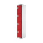 Four Comp Express Std Locker Red
