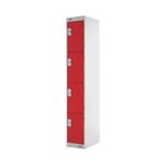 Four Comp Express Std Locker Red
