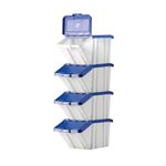 Barton Mf Storage Bins Blu Lids Pk4
