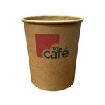 Mycafe Kraft 12Oz Sgl Wall Cups Pk50