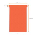 Nobo T-Card Size 4 Red Pk100