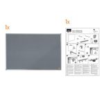 Nobo Essence Felt Board 900X600 Grey