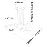 Neomounts Newstar Projector Ceil Mnt