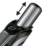 Pentel Retract Metal Tip Black Pk12