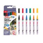 Pentel Paint Mrkr Fine Bull Ast Pk6