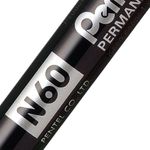 Pentel N60 Chsl Tip Marker Blk Pk12