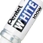 Pentel X100W Perm White Mrkr Box 12