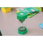Sand Timer 1 Minute Green/Clear