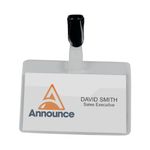 Security Name Badge 60X90Mm Pk25