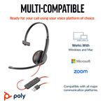 Poly Blackwire 3210 Uc Usb-C/A Hset
