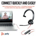 Poly Blackwire 3310 Ms Usb-C/A Hset