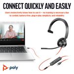Poly Blackwire 3315 Usb-C/A Hset