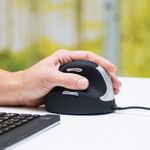 R-Go He Vertical Wired Mouse Med Lh