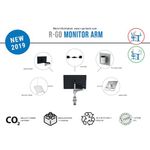 R-Go Zepher 4 C2 Dual Monitor Arm