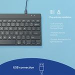 R-Go Compact Break Wired Keyboard