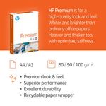 Hp Premium Paper A4 90Gsm Wht Pk500