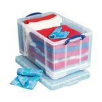 Really Useful 84L Rcyc Stor Box Blk