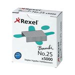 Rexel No25 Staples Metal 4Mm Pk5000