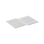 Velcro Stick On Squares 25Mm Wht P24