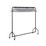 30 Hanger Garment Rail Black 311418