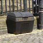 Victoriana Salt Bin Blk/Gld 400L