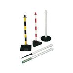 Freestanding Post Red/White 371441