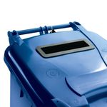 140L Locked Blue Wheelie Bin 377891