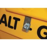 Heavy Duty Salt Bin + Hasp Ylw 400L
