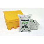 Salt Bin Ylw 130L + White Salt