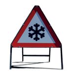 Hazard Snow/Ice Warning Sign 750Mm