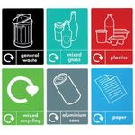 Vfm Slim Rcyc Bins With Stickers Pk3