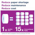 T1 Jumbo Toilet Roll 2-Ply Wht Pk6