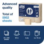 Tork Mini Jum 2Ply Tlt Roll Nat Pk12