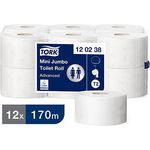 T2 Mini Jumbo Toilet Roll 2-Ply Pk12