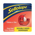 Sellotpe Dble Sided 15Mmx5M/Disp