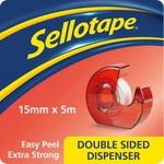 Sellotpe Dble Sided 15Mmx5M/Disp