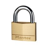 Master Lock 60Mm Brass Padlock 2Keys