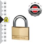 Master Lock 60Mm Brass Padlock 2Keys