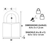 Master Lock 30Mm Brass Padlock Pk2