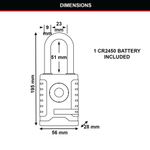 Master Lock Otd Bluetooth Padlock