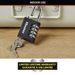 Master Lock Comb Padl +Override Key