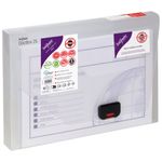 Snopake A4 25Mm Clear Document Box