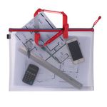 Snopake Eva Zippa Bag 480X350Mm Red