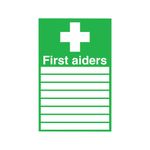 Signslab 300X200 First Aiders Pvc