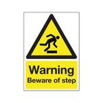 Signslab Beware Of Step Sign Pvc A5