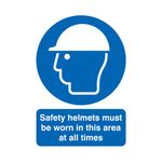 Signslab Saf Helmet M/B/Worn Pvc A4