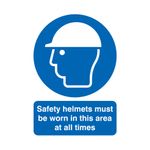Signslab Saf Helmet M/B/Worn Pvc A4