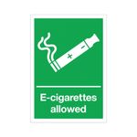 E-Cigarettes Allowed Save 297X210