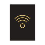 Wireless Sign Rigid Plastic 105X150